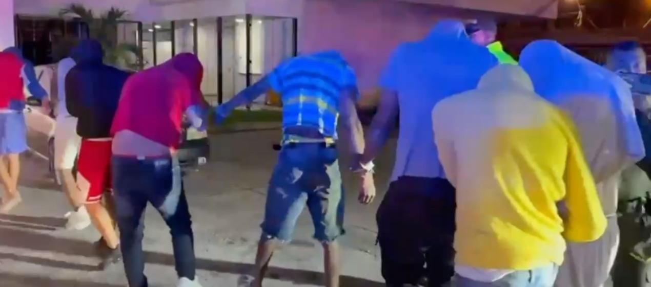 Los capturados por la policia