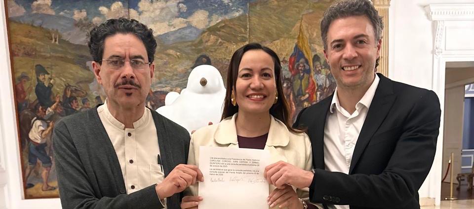 Iván Cepeda, Carolina Corcho y Daniel Quintero.