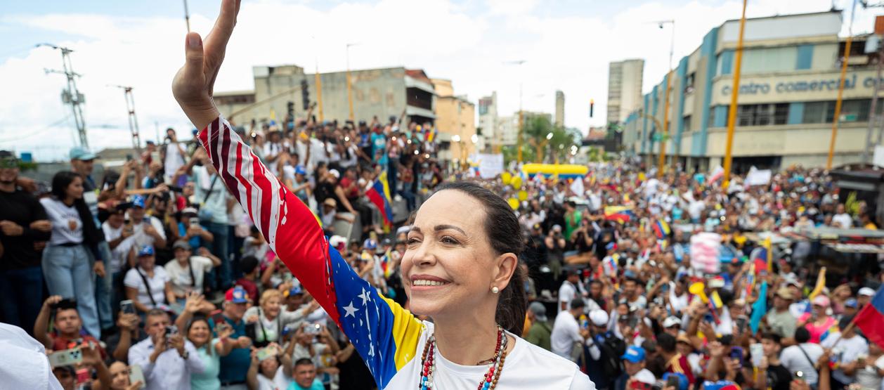 La líder opositora venezolana María Corina Machado.