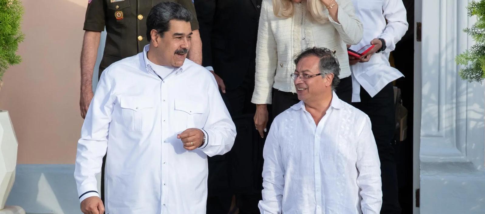 Nicolás Maduro y Gustavo Petro.