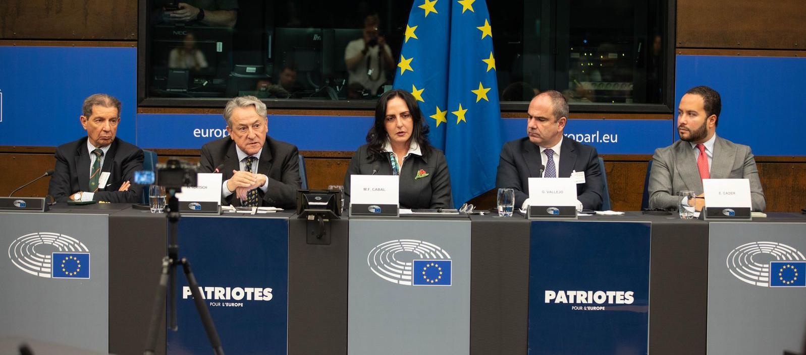 María Fernanda Cabal en el Parlamento Europeo.