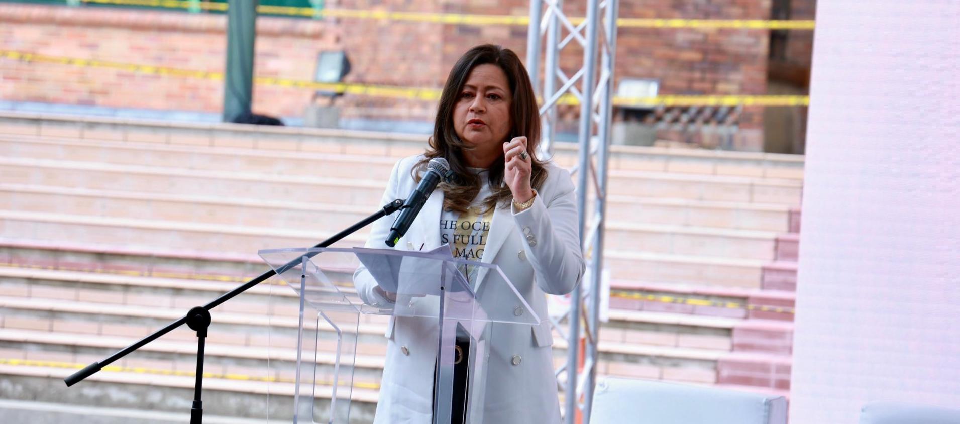 María Fernanda Rojas, ministra de Transporte.