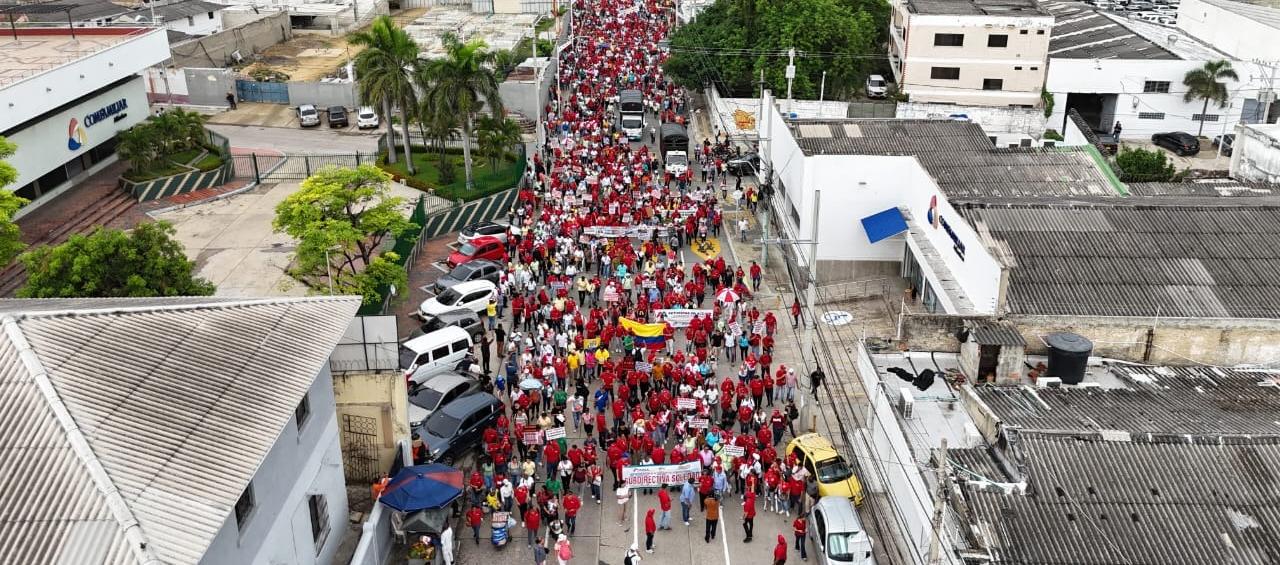 Marchas en Barranquilla. 