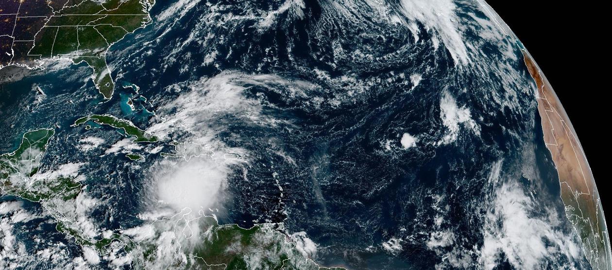 Fotografía satelital de Melissa.