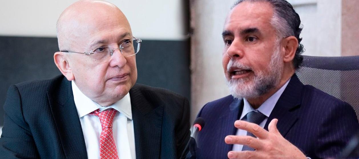 MinJusticia Eduardo Montealegre y ministro del Interior, Armando Benedetti