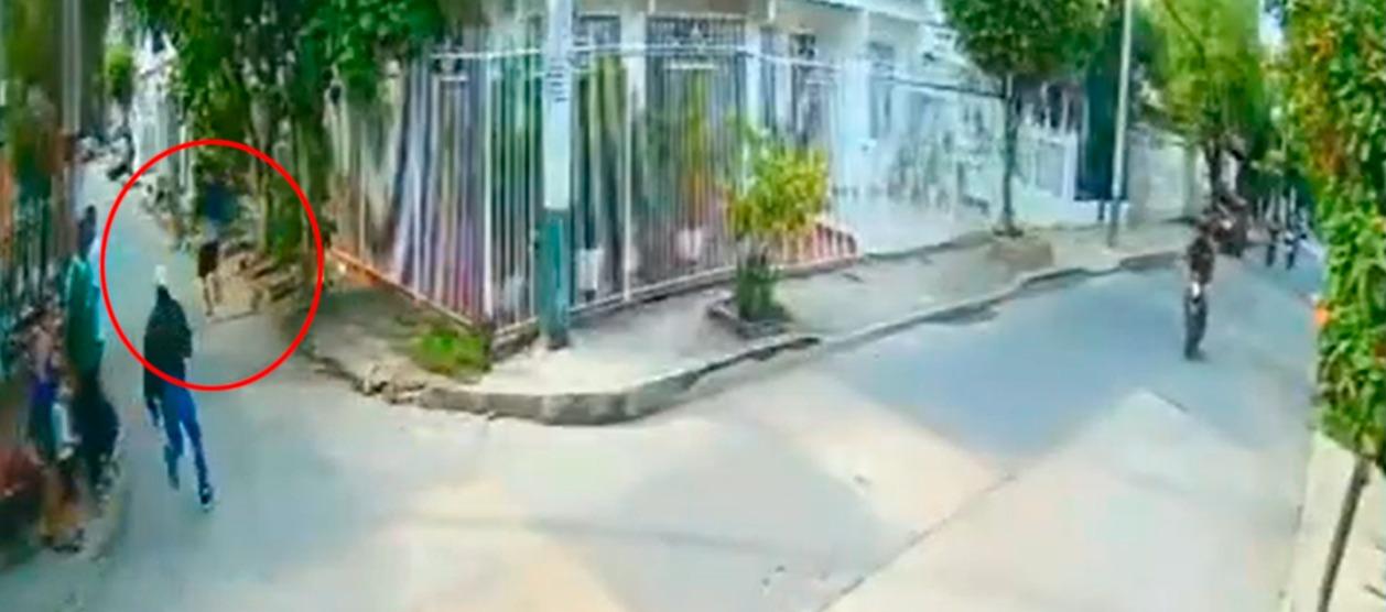 Momento en que se presentó el ataque contra guardianes del Inpec. 