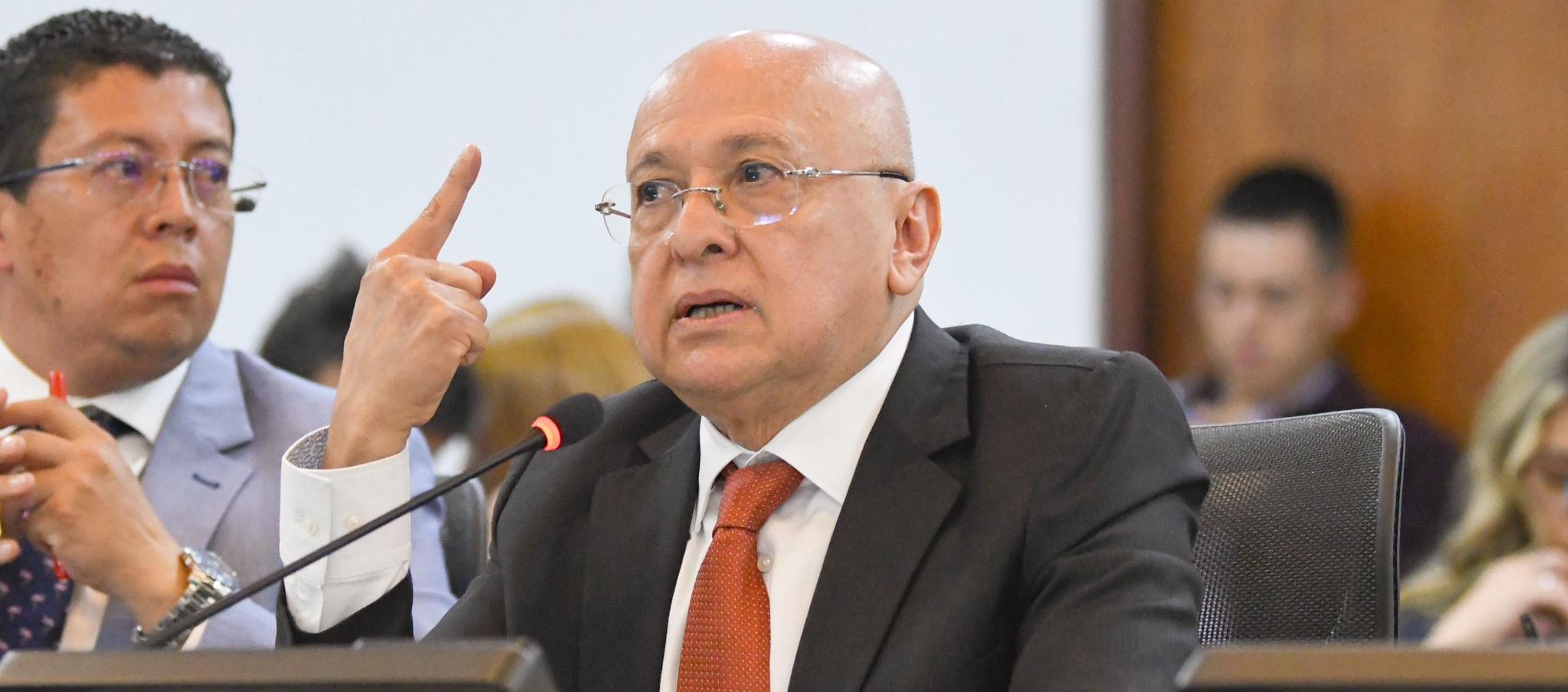 Ministro de Justicia y del Derecho, Eduardo Montealegre Lynett.