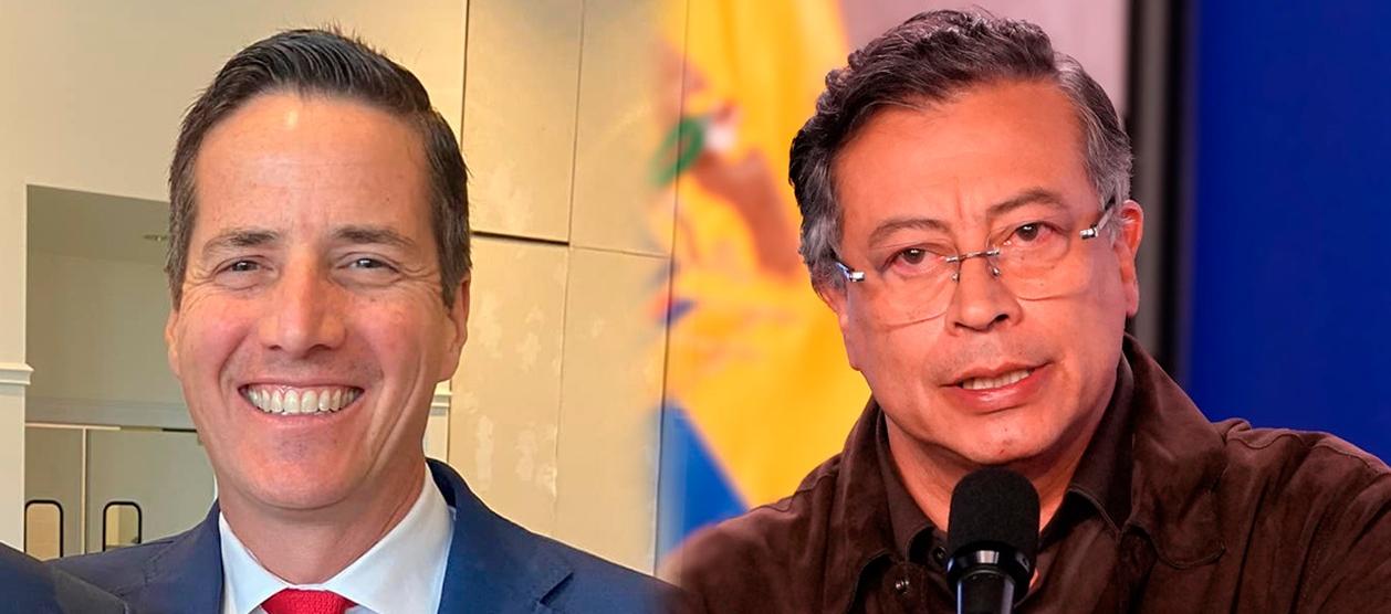 Bernie Moreno y Gustavo Petro.