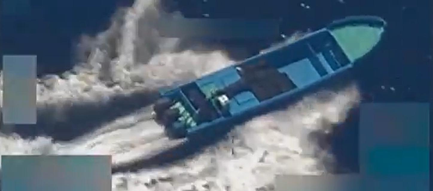 La supuesta narcolancha.