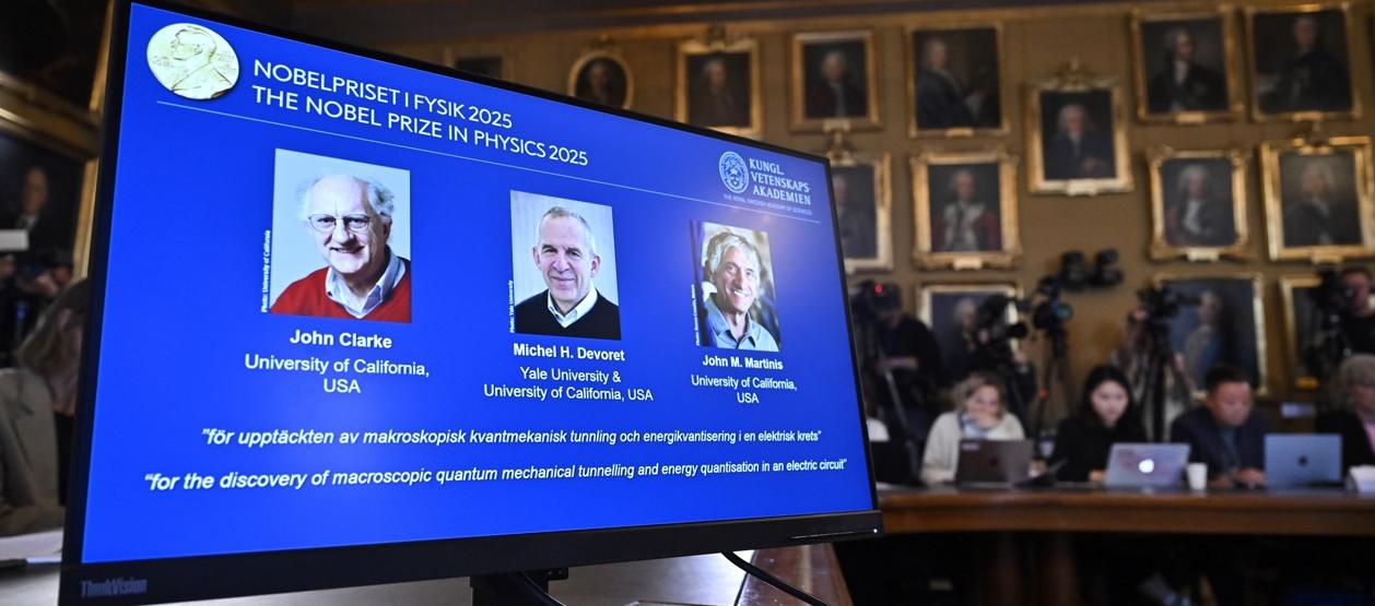 Los ganadores del Premio Nobel de Física.