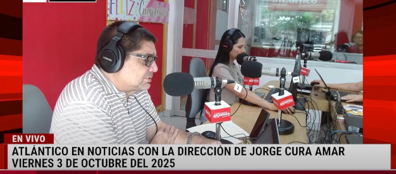 Transmisión de Atlántico en Noticias.