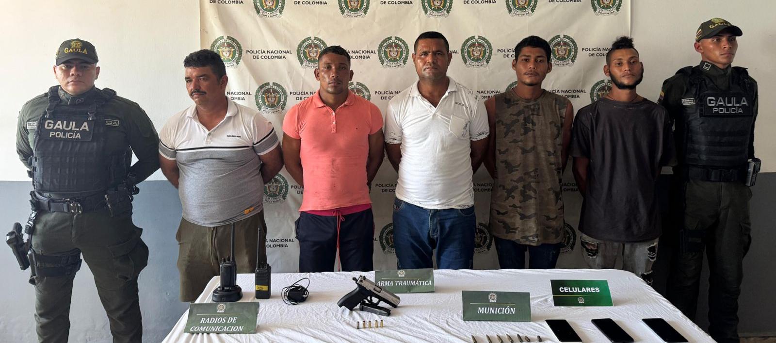 Capturados presuntos integrantes de 'Los Pachencas'. 