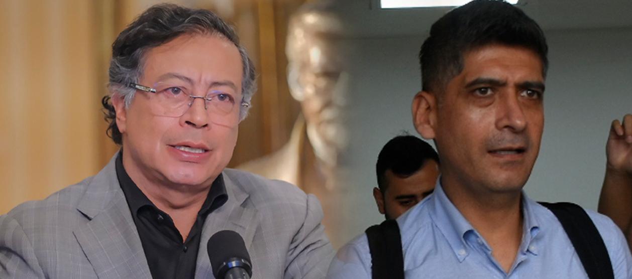 Gustavo Petro y Mario Burgos.