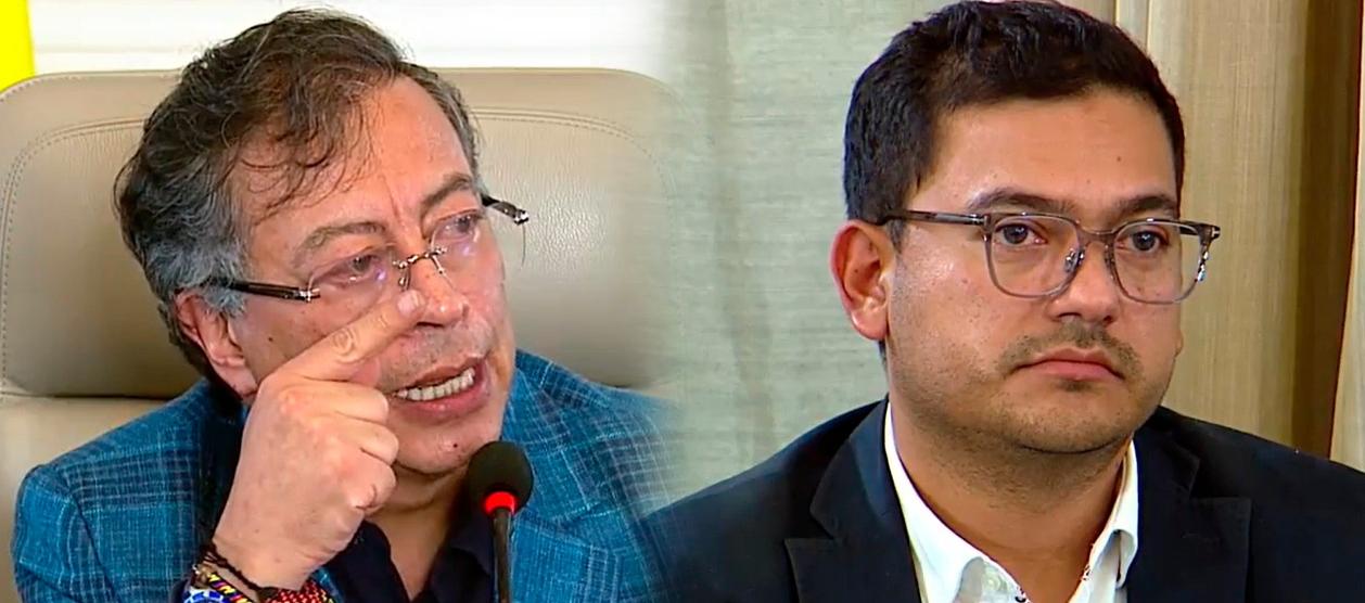 El Presidente Gustavo Petro y el Viceministro de Agua, Edward Libreros.