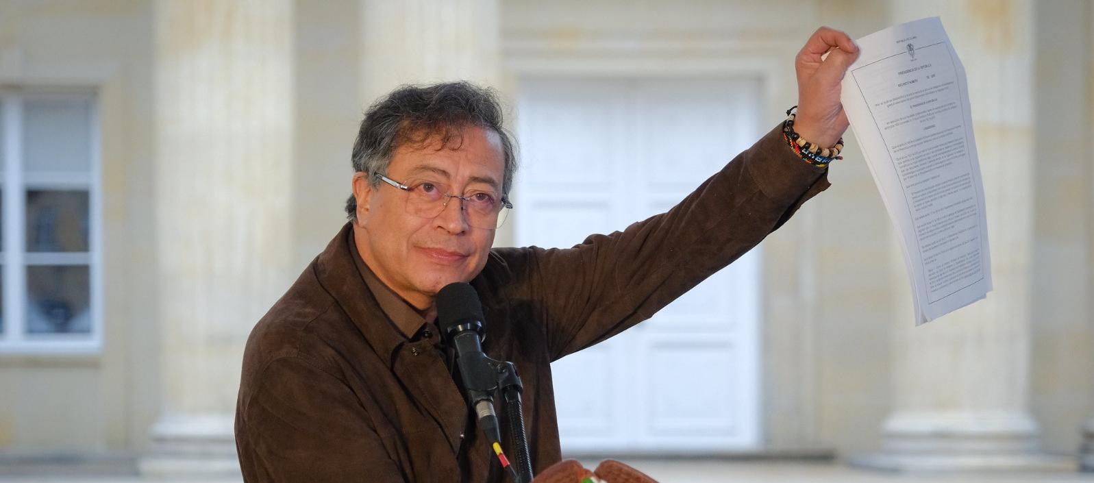 Gustavo Petro, presidente de la República. 