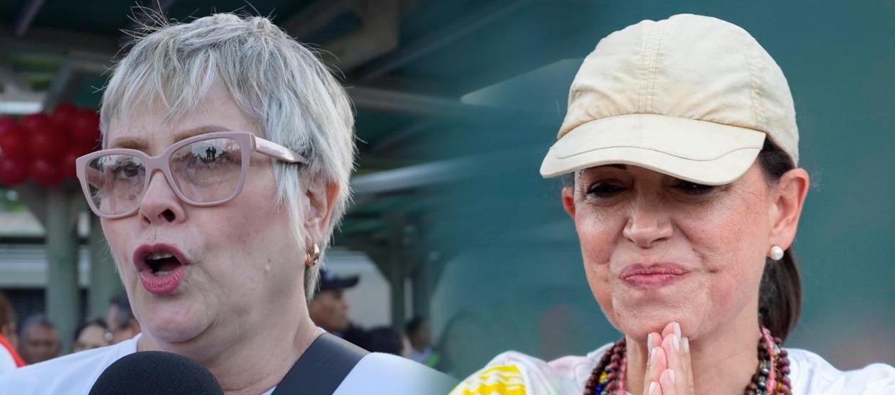 Pilín León y María Corina Machado.