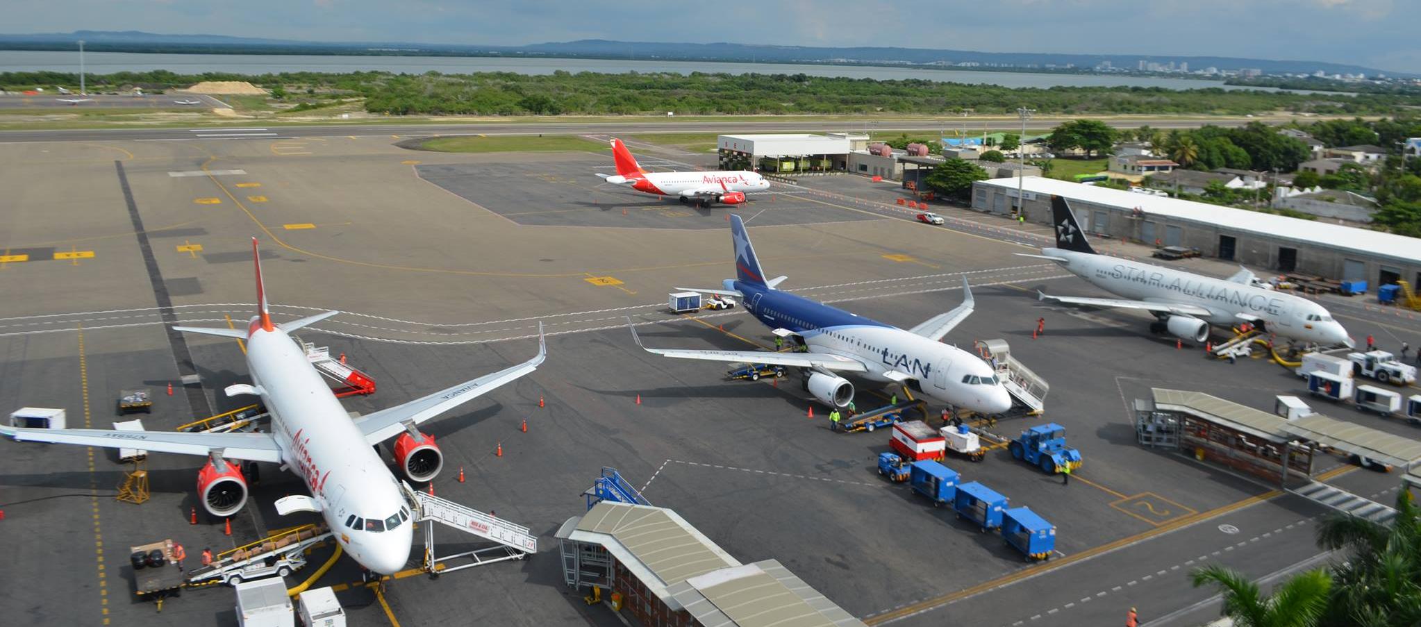 Pista de aeropuerto Rafael Núñez, de Cartagena.