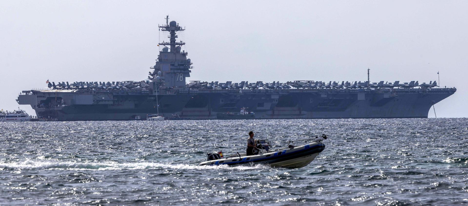 Portaviones nuclear estadounidense USS Gerald R. Ford.