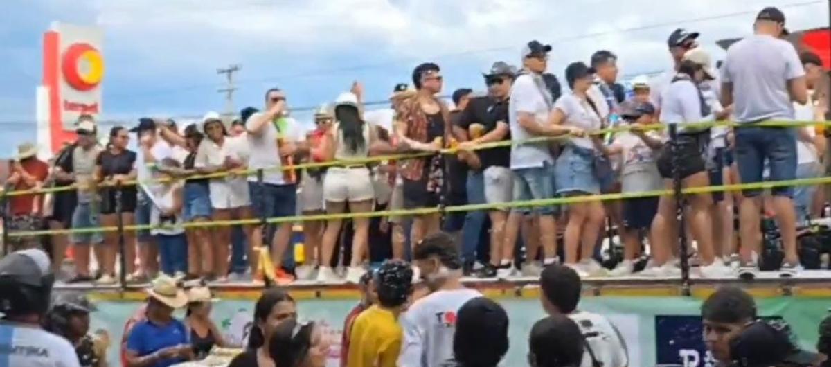 La carroza que colapsó.