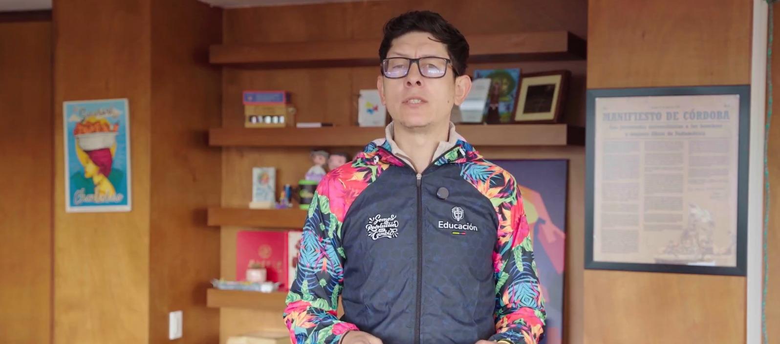 El Ministro de Educación, Daniel Rojas.