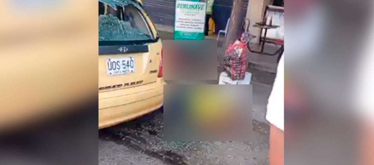 Lugar donde ocurrió el ataque sicarial. 