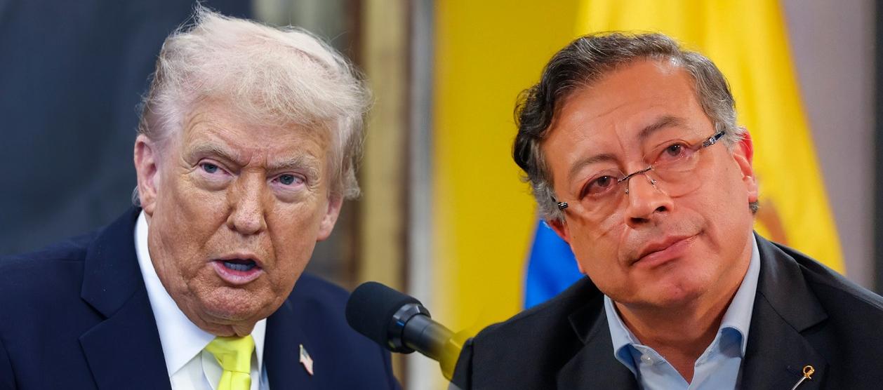 Donald Trump y Gustavo Petro.