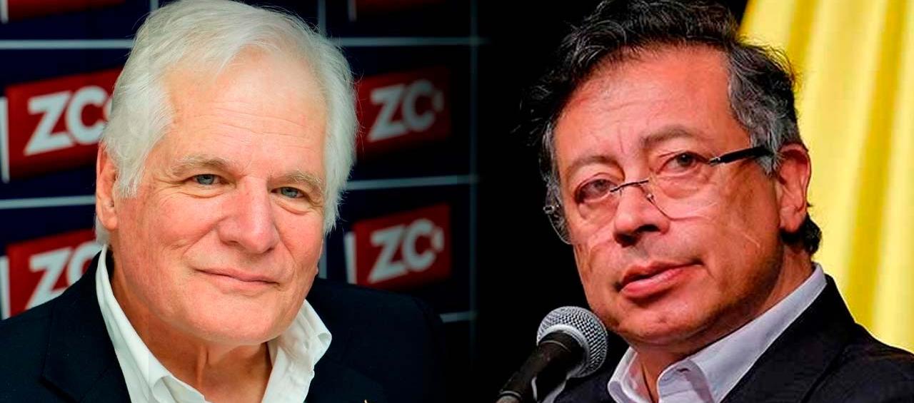 Miguel Uribe Londoño y Gustavo Petro.