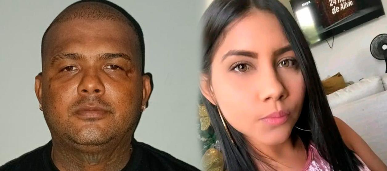 Eduar Alfonso Daza Castro, presunto feminicida; y la víctima Kelly Jhoana De Arco.