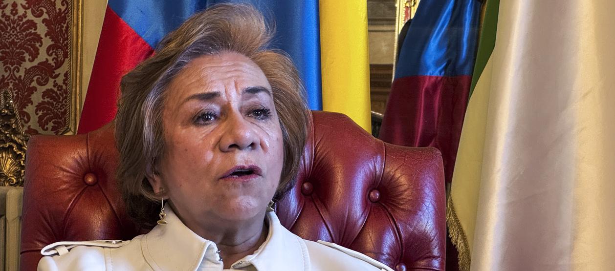 La ministra de Exteriores de Colombia, Rosa Villavicencio.