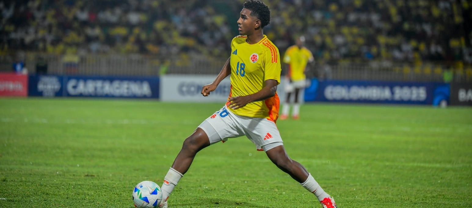 Miguel Agámez, mediocampista del Junior. 