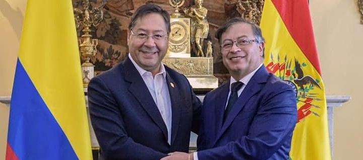 Presidentes Luis Arce y Gustavo Petro.