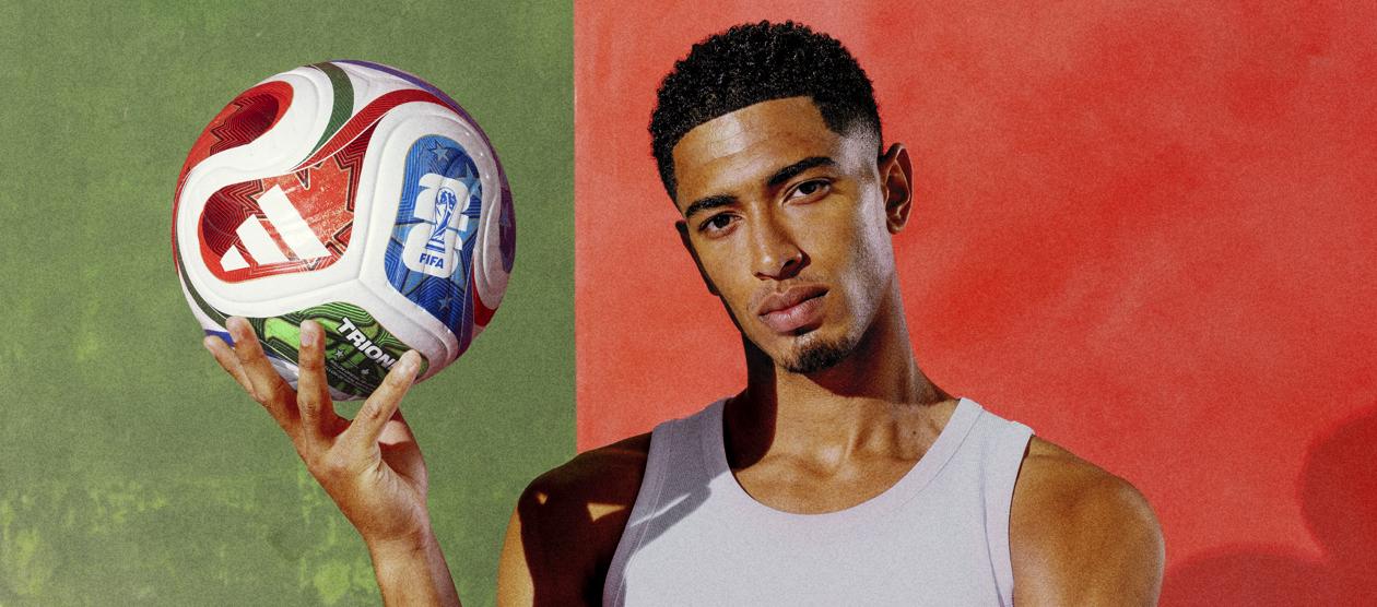 El inglés Jude Bellingham exhibe el Trionda.