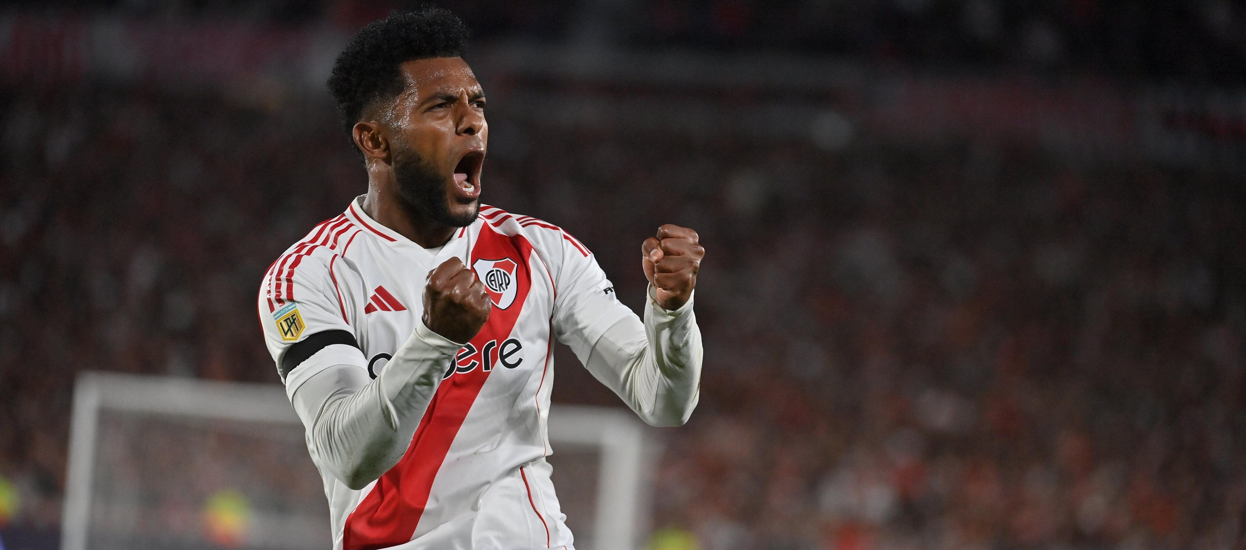 Miguel Borja llegó a River Plate en julio de 2022.