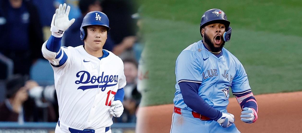 El japonés Shohei Ohtani (Dodgers) y el dominicano Vladimir Guerrero Jr. (Azulejos).