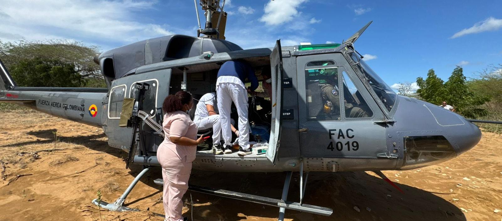 Momentos de la evacuación. 