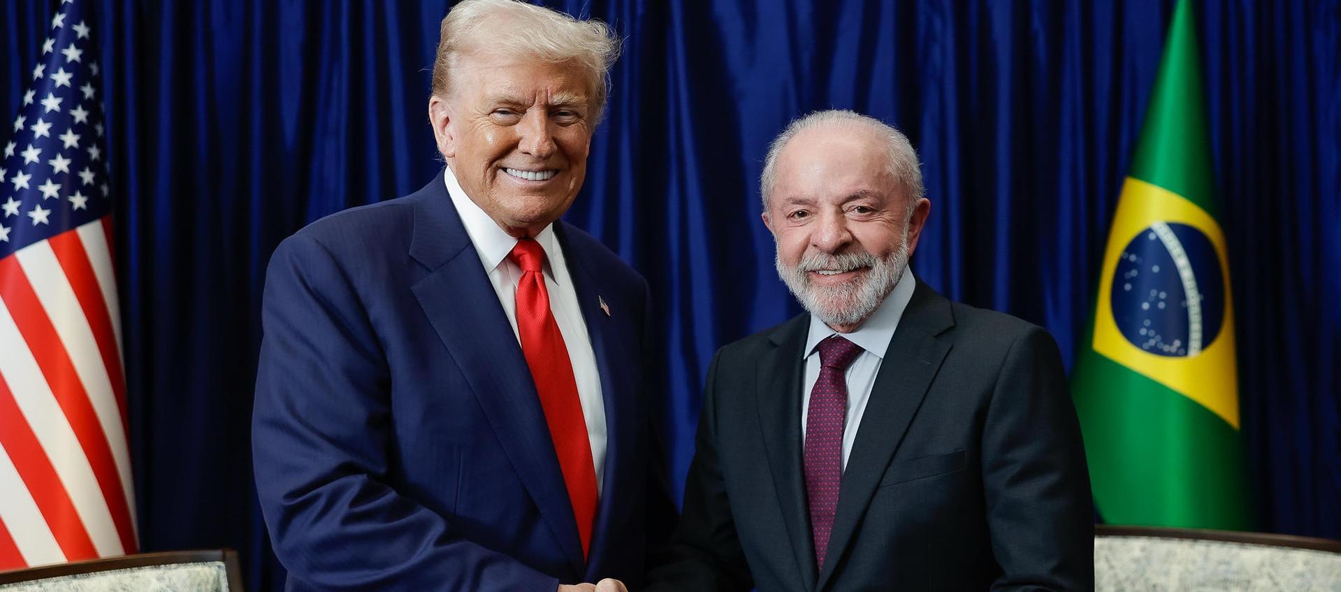Donald Trump y Lula da Silva.