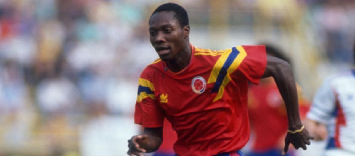 Freddy Rincón con la Selección Colombia en el Mundial de Italia 90.