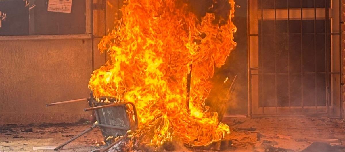 Incendio en las instalaciones de la Uniatlántico.