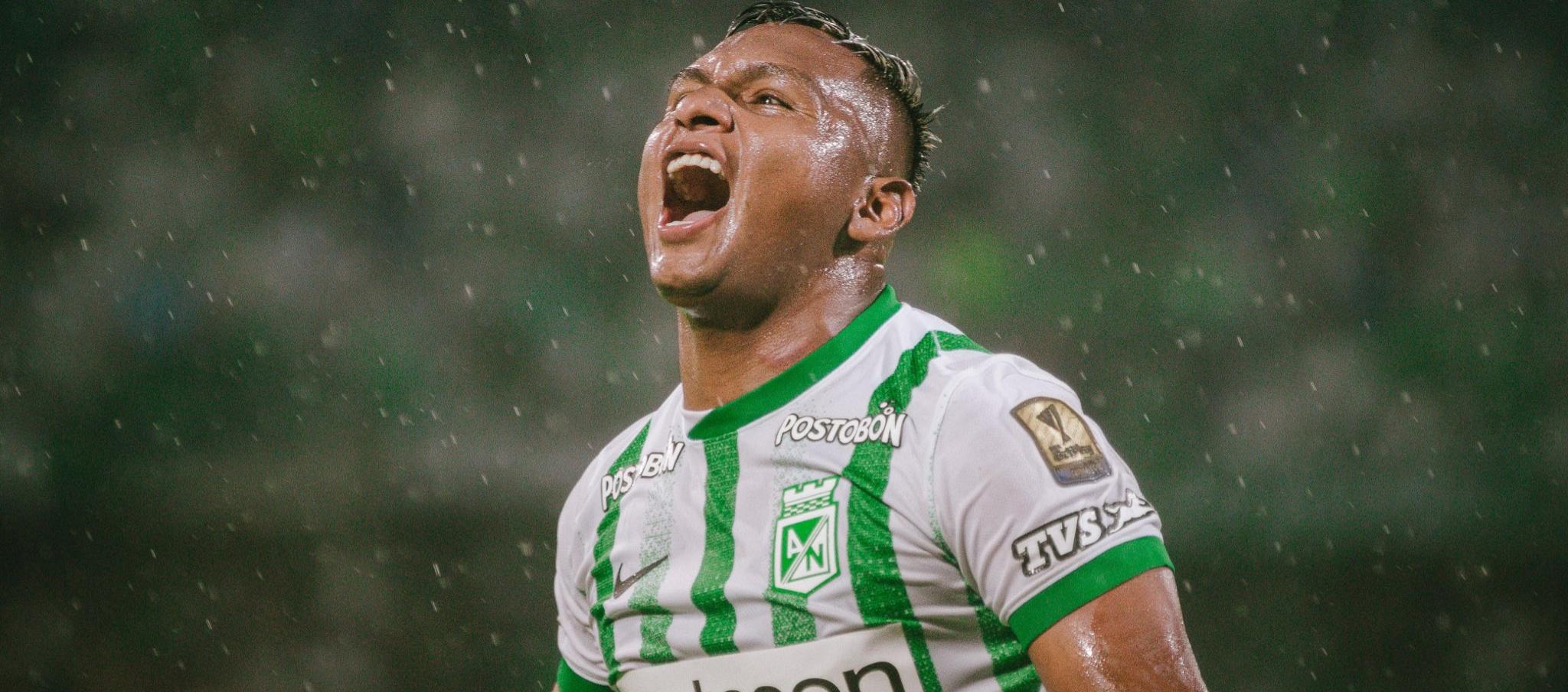 Alfredo Morelos,delantero del Atlético Nacional. 