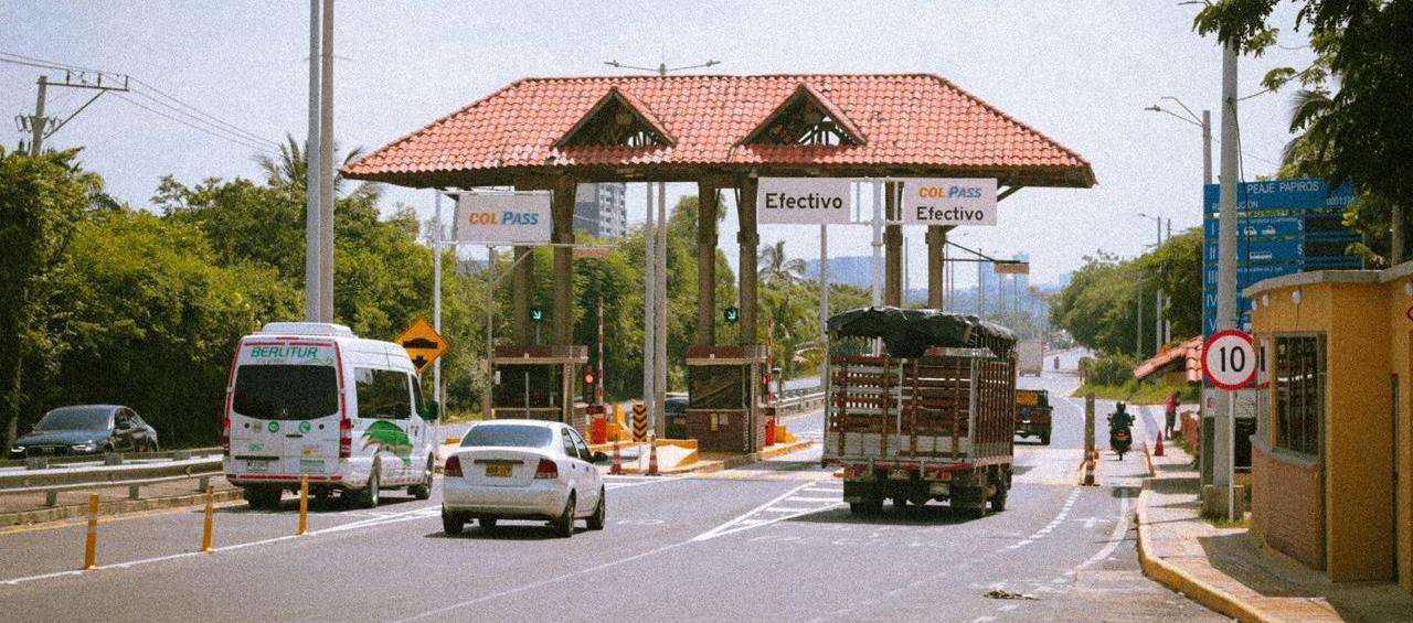 Peaje Papiros, en Puerto Colombia. 