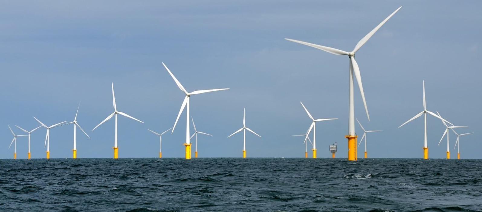 Proyecto eólico costa afuera. Imagen de referencia.
