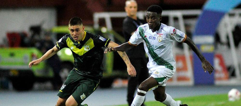 Acción del partido Quindío vs. Real Cartagena, en Armenia. 