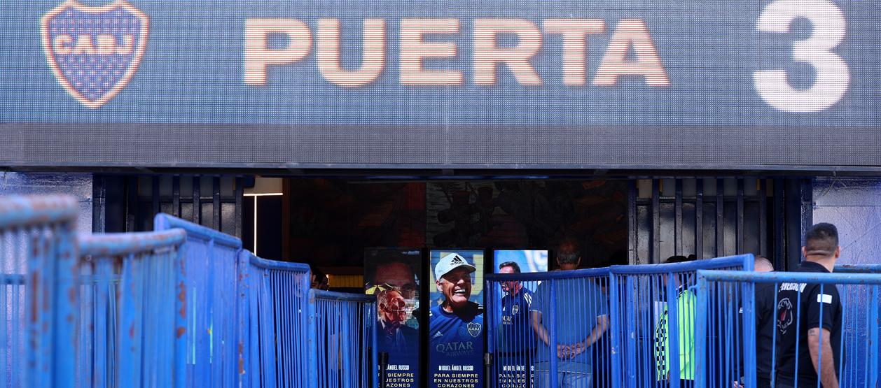 La Bombonera fue el escenario escogido para velar la semana pasada los restos de Russo.