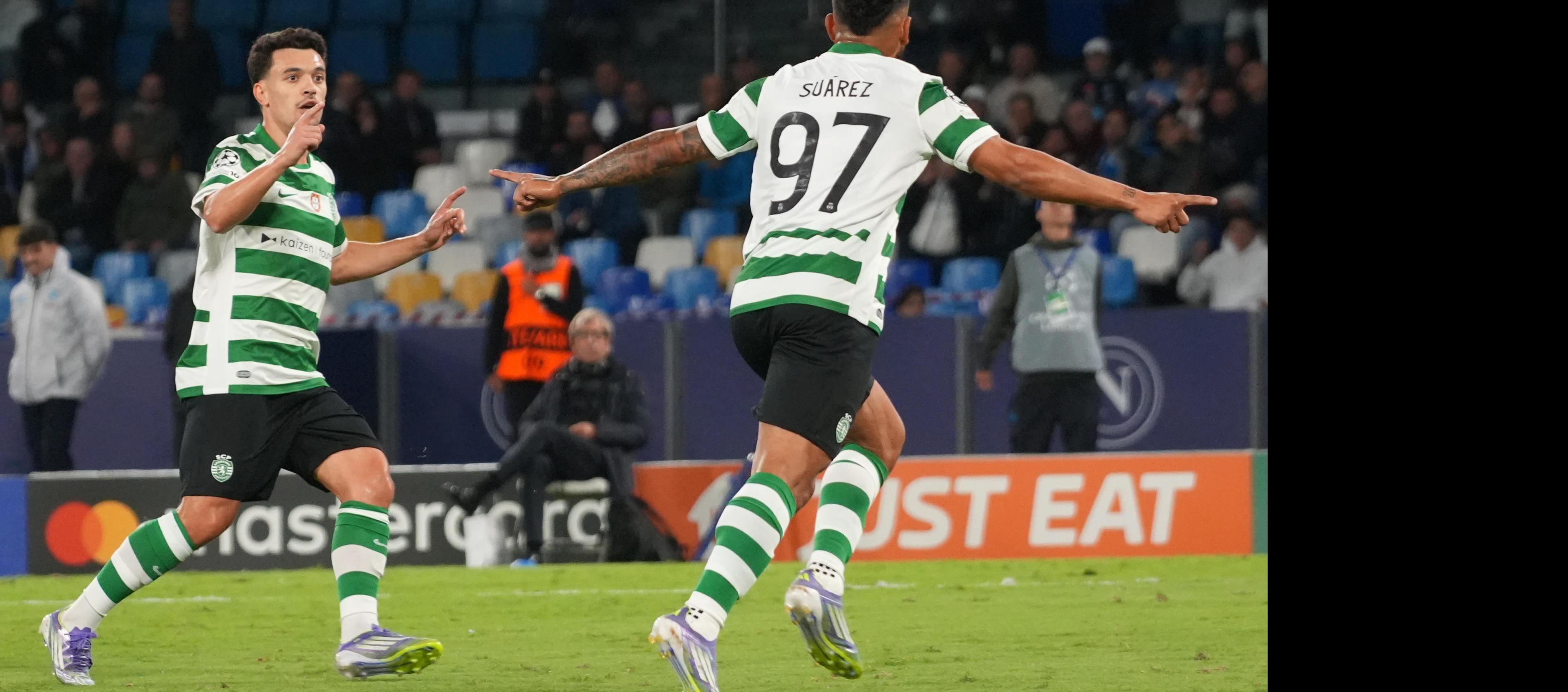 Luis Suárez anotó de penalti el empate parcial para el Sporting.