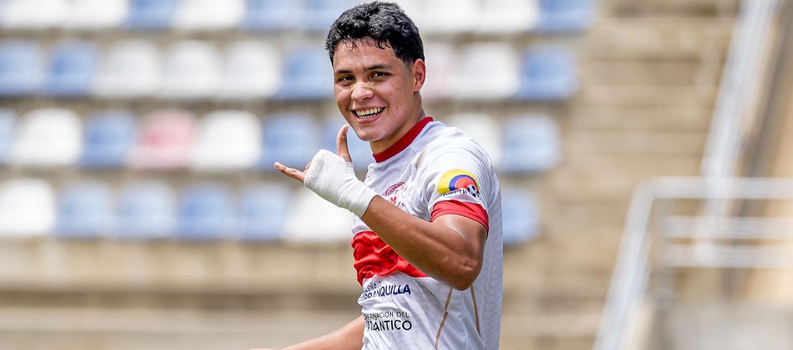 El delantero Jairo Torres, máximo goleador de la selección Atlántico sub–17.