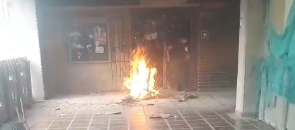Actos vandálicos dentro de la Universidad del Atlántico. 