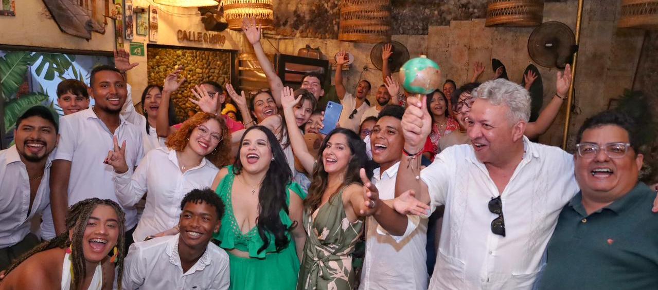 Aida Bossa en el lanzamiento de 'Plátano maduro'.