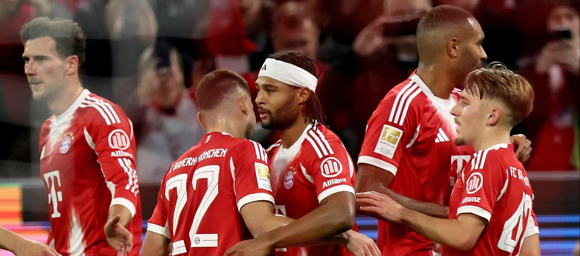 Jugadores del Bayern Múnich celebrando uno de los goles.