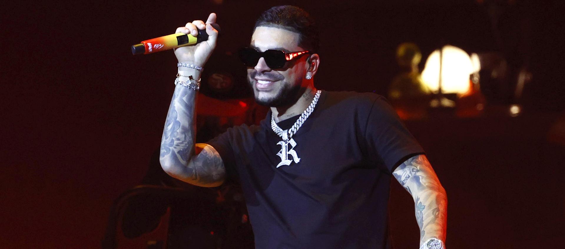 Ryan Castro durante el concierto. 