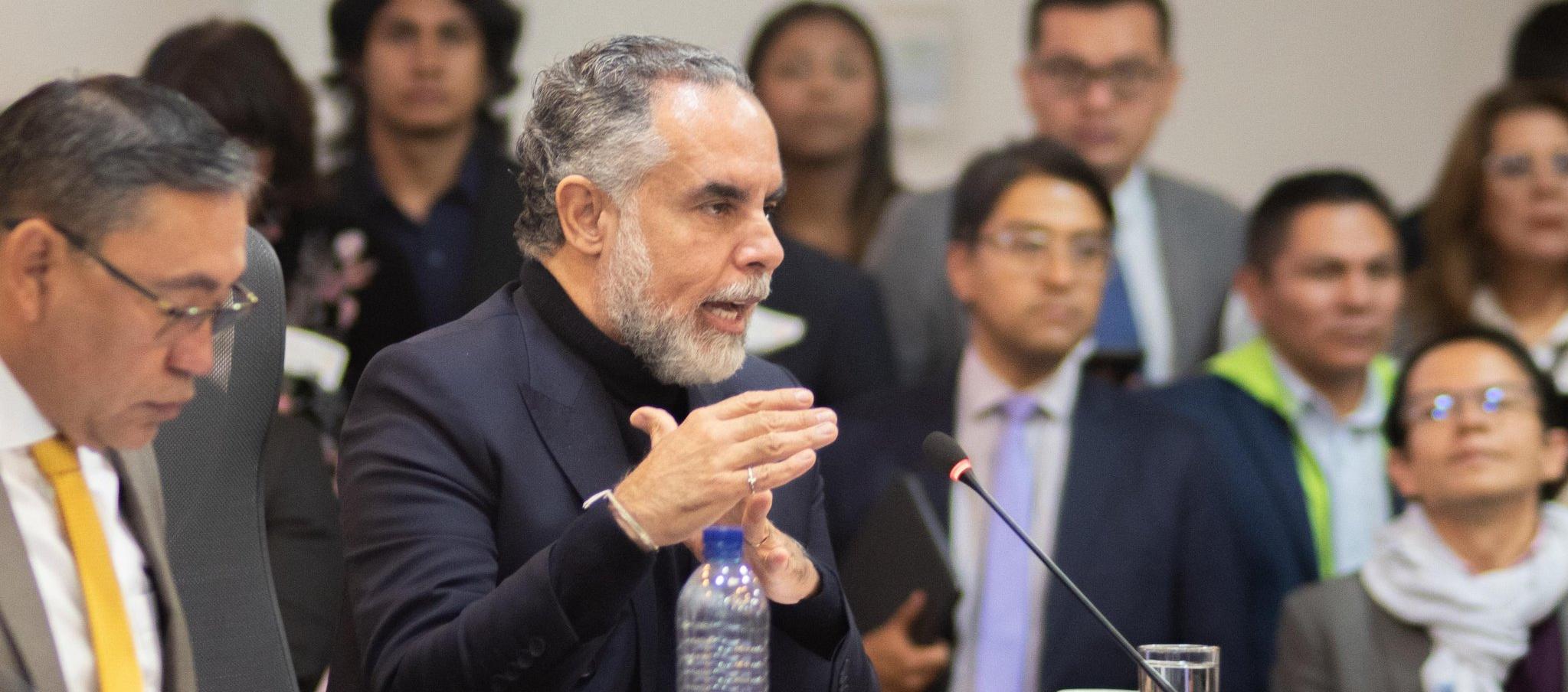 Armando Benedetti, ministro del Interior, en la Comisión de Derechos Humanos.